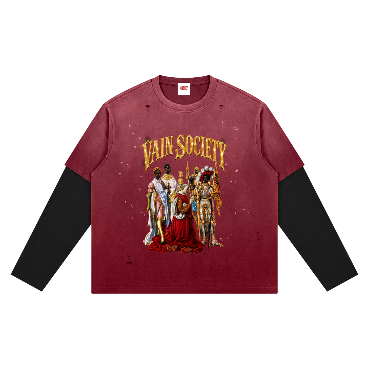 The truth is crazy in world full of liesUnisex Vintage Wash Distressed Layer T-Shirt