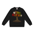 Tree of Vain Black Unisex Regular Fit Crewneck Sweatshirt