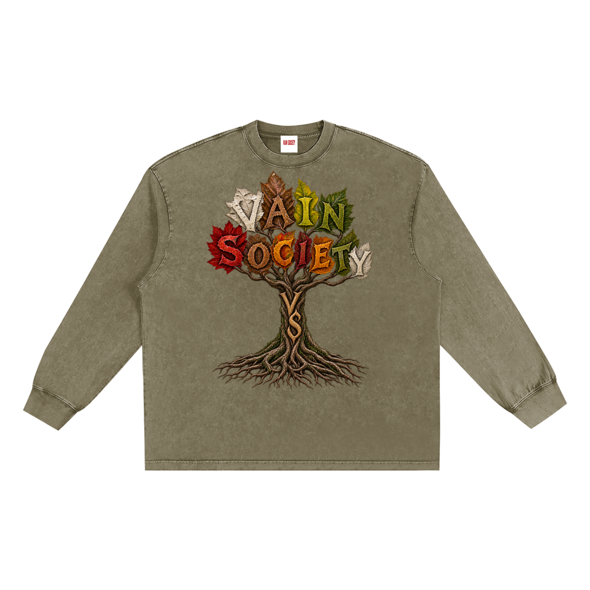 Snow Washed Frayed Edge T-Shirt