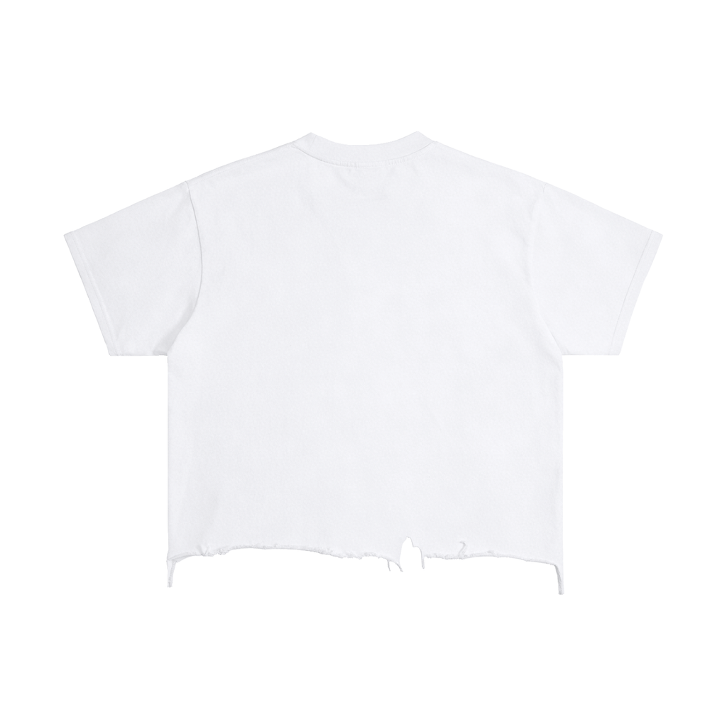 Nobody is coming to help Vintage Wash Boxy Distressed Hem T-Shirt