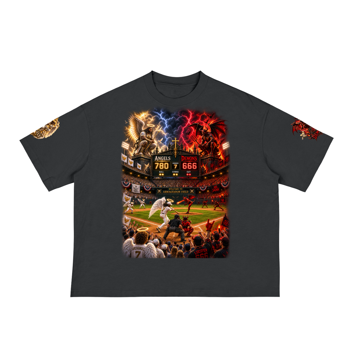 Doomsday / Armagedon Baseball Classic Loose Boxy Tee